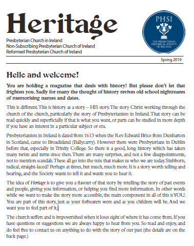 Heritage Magazine - Spring 2019