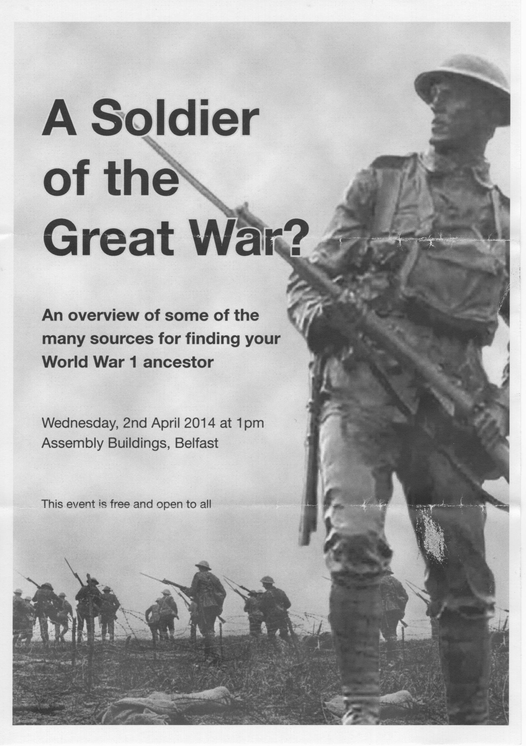 Flyer - World War I Soldier